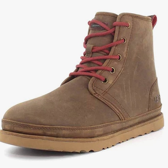 UGG Other - UGG boots Harkley boot grizzly waterproof lace up brown red sheepskin winter